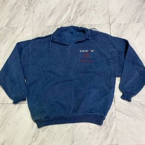 Vintage 90s rock and roll hall of fame denim windbreaker